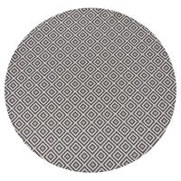 VENKOVNÍ KOBEREC Šedý 120 cm Thrissur - bílá/tmavě šedá, plast (120/120cm) - Beliani