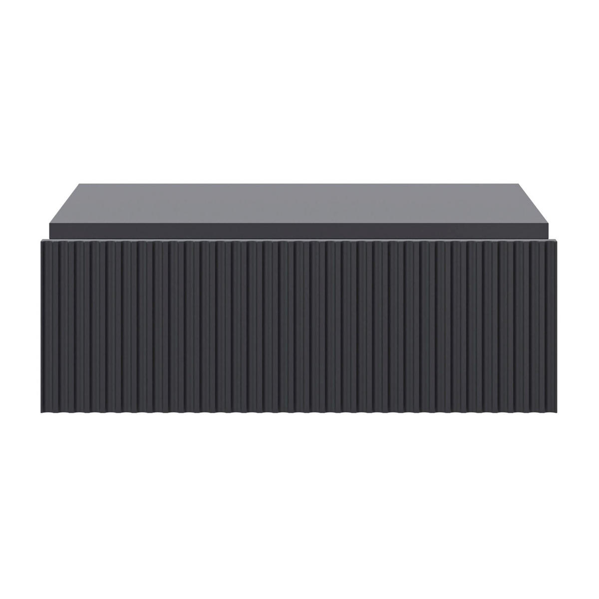 NACHTTISCH Veldio Schwarz, 50 cm - Schwarz, Holzwerkstoff (50/17/35.6cm) - Selsey