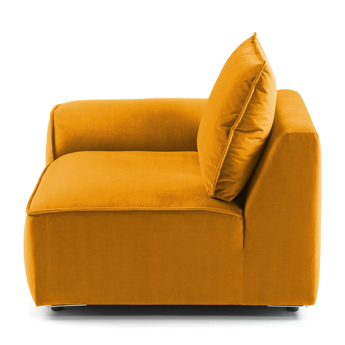 MODULSESSEL - Orange, Holz/Textil (104/82/99cm) - home24