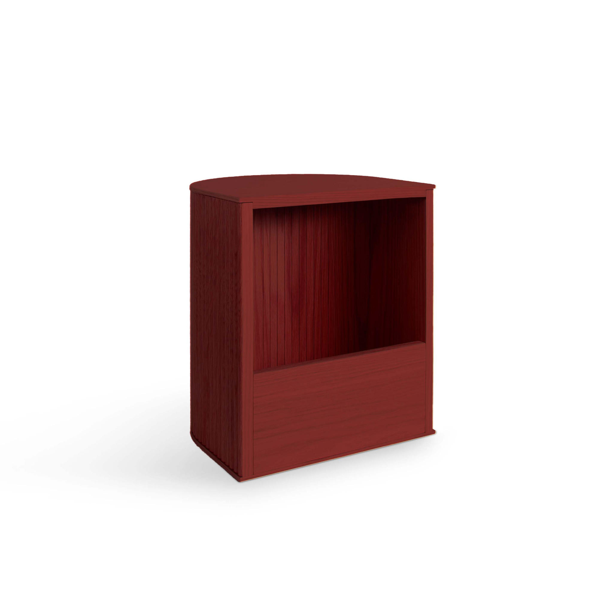 HOCKER Duna mit Stauraum - Dunkelrot, Holz (35/45/32.8cm) - Woodendot