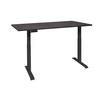 SCHREIBTISCH höhenverstellbar elektrisch Editha 180x90 schwarz/schwarzstahl - Schwarz, Holz (180/90/74cm) - 58aufmkessel