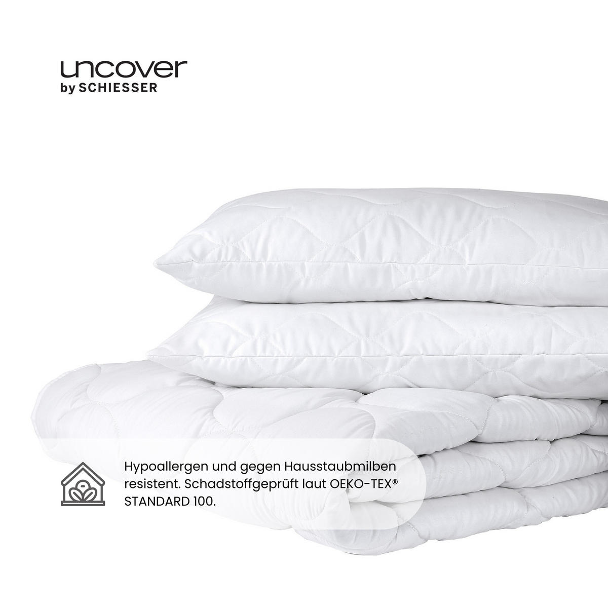 GANZJAHRESDECKE Chelsea - 135 x 200 cm - Weiß - Weiß, Textil (135/200cm) - Uncover by Schiesser