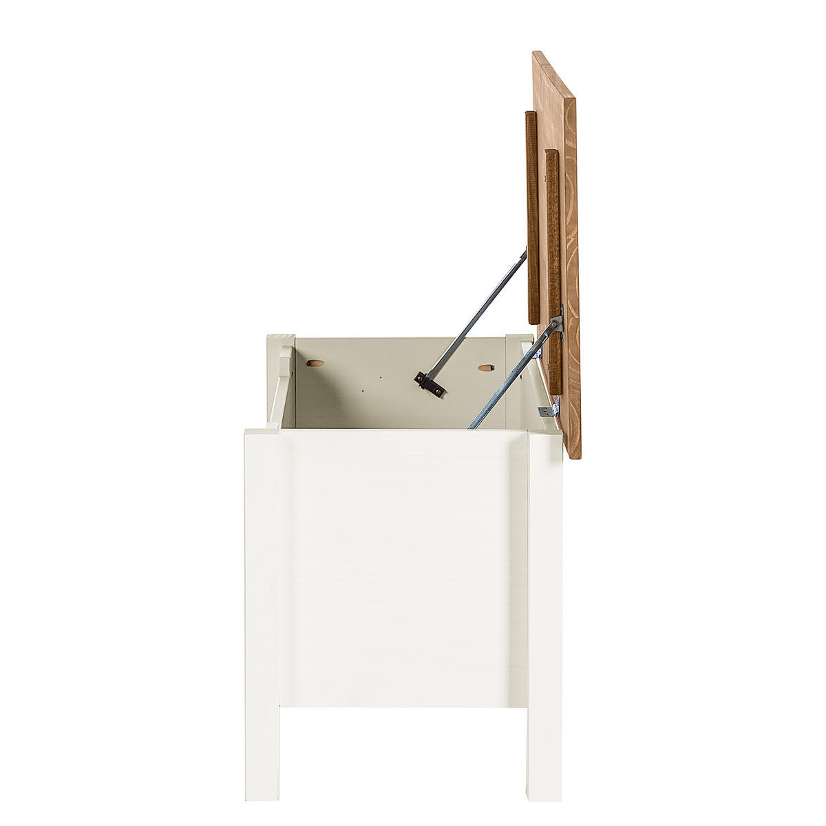 GARDEROBENBANK - Kiefer massiv - Kieferfarben, Holz (90/45/42cm) - home24