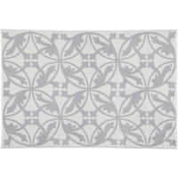 BADEMATTEN MAURO WEISS-KIESEL - 1469 - Grau, Textil (60/90cm) - Rhomtuft