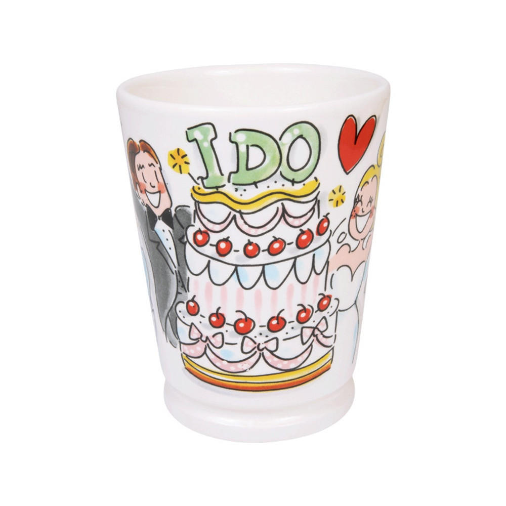 MAZAGRAN-BECHER I Do in Bunt - 500 ml - Multicolor, Keramik (0.5L) - Blond Amsterdam