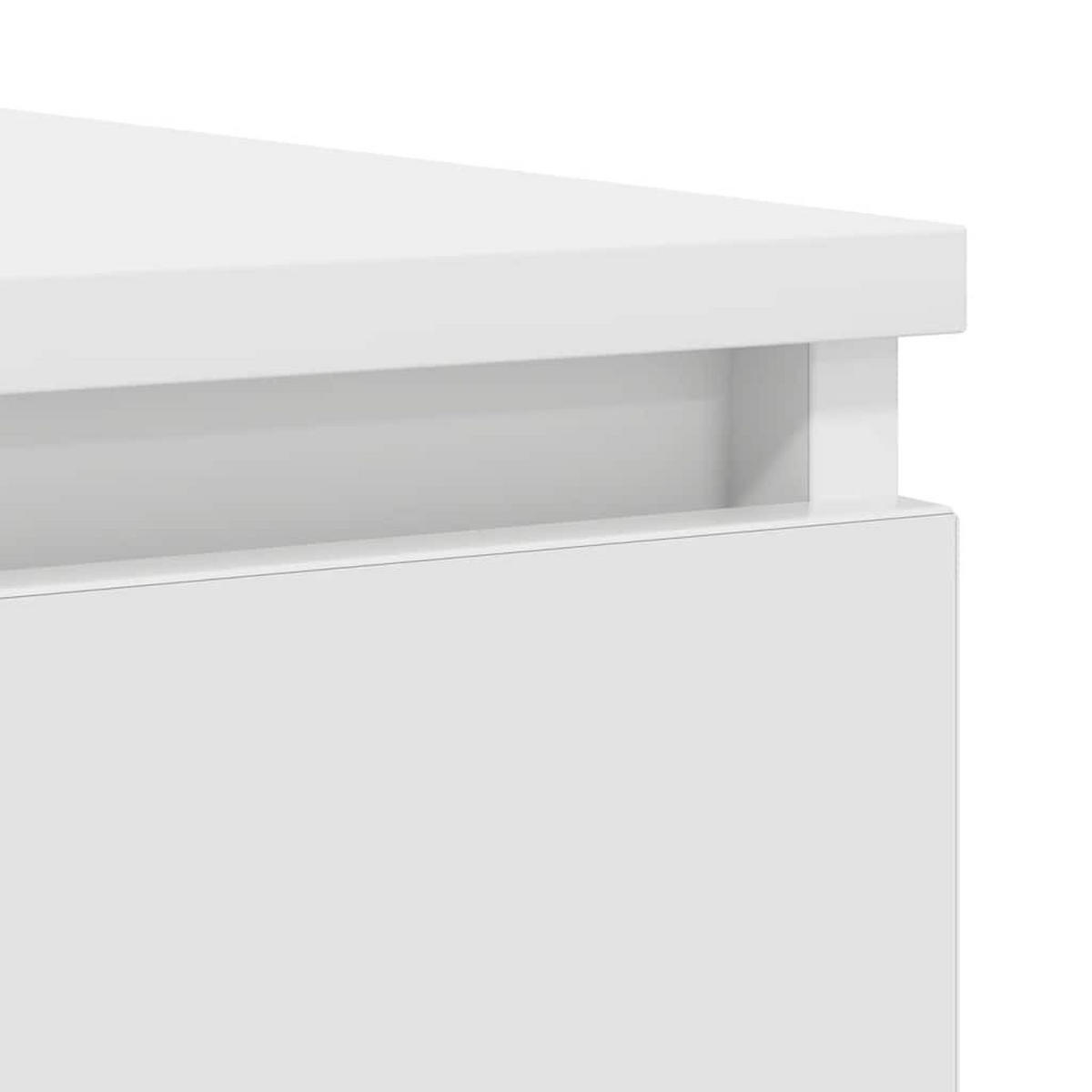SIDEBOARD Mit Schubladen Weiss 100,5/35/98,5 Cm Holzwerkstoff - Weiß, Holzwerkstoff (35/98.5/100.5cm) - vidaXL