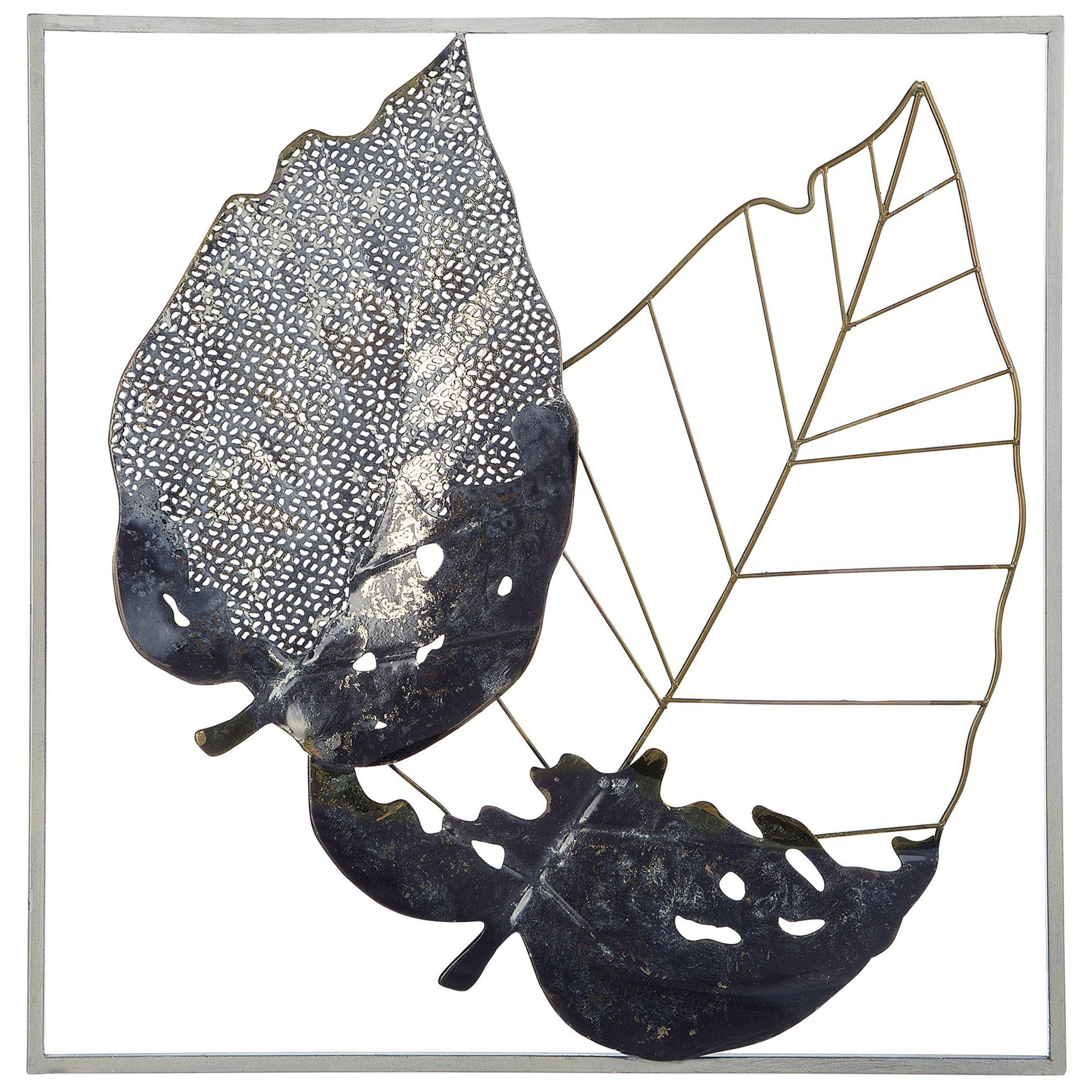 DECORAȚIUNE DE PERETE metal neagră/gri/aurie Rhenium