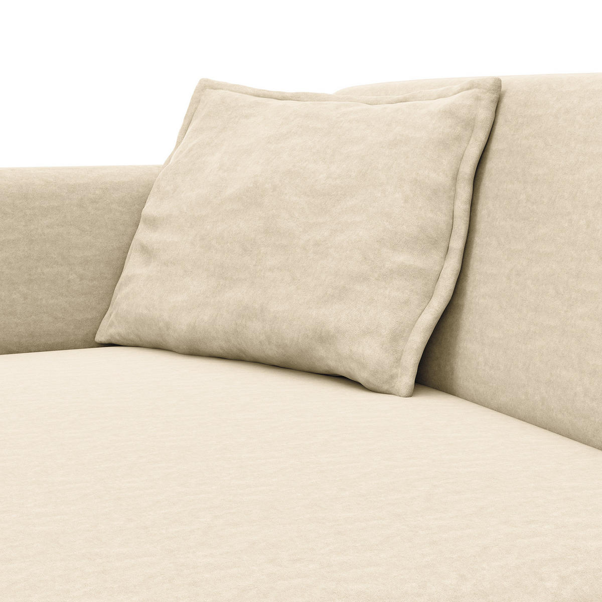 ECKSOFA mit Longchair - Schwarz/Weiß, Kunststoff/Textil (290/183cm) - home24