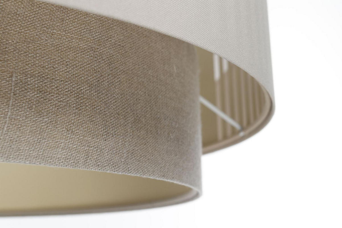 HÄNGELEUCHTE Grau 70/98 cm - Beige/Grau, Kunststoff (28/1.2/98cm) - ONZENO