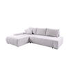 ECKSOFA mit Bettkasten Tragel L, Ecru - Ecru, Textil (185/265cm) - Meblito