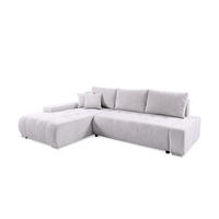 ECKSOFA mit Bettkasten Tragel L, Ecru - Ecru, Textil (185/265cm) - Meblito