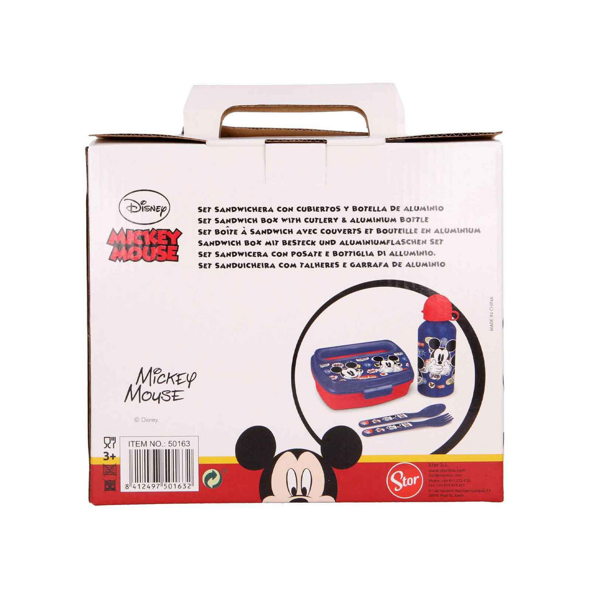 LUNCHSET It's a Mickey Thing blau 4er Set - Blau, Kunststoff (7.2/22.7/20.5cm)