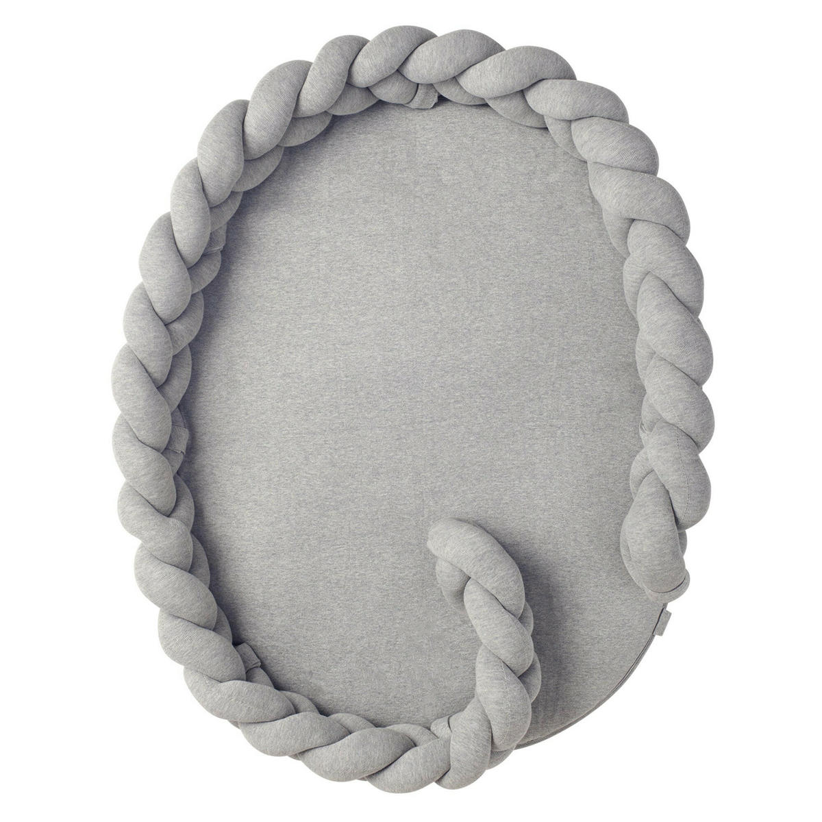 BABY Nest geflochten Grau - Grau, Textil (60/90cm) - nordic coast company