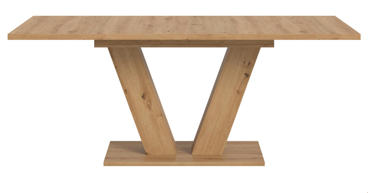 ESSTISCH Eiche Artisan, Küchentisch ausziehbar 150 - 190 cm - Eiche Artisan, Holzwerkstoff/Metall (150/90/76cm) - Inn.Furn