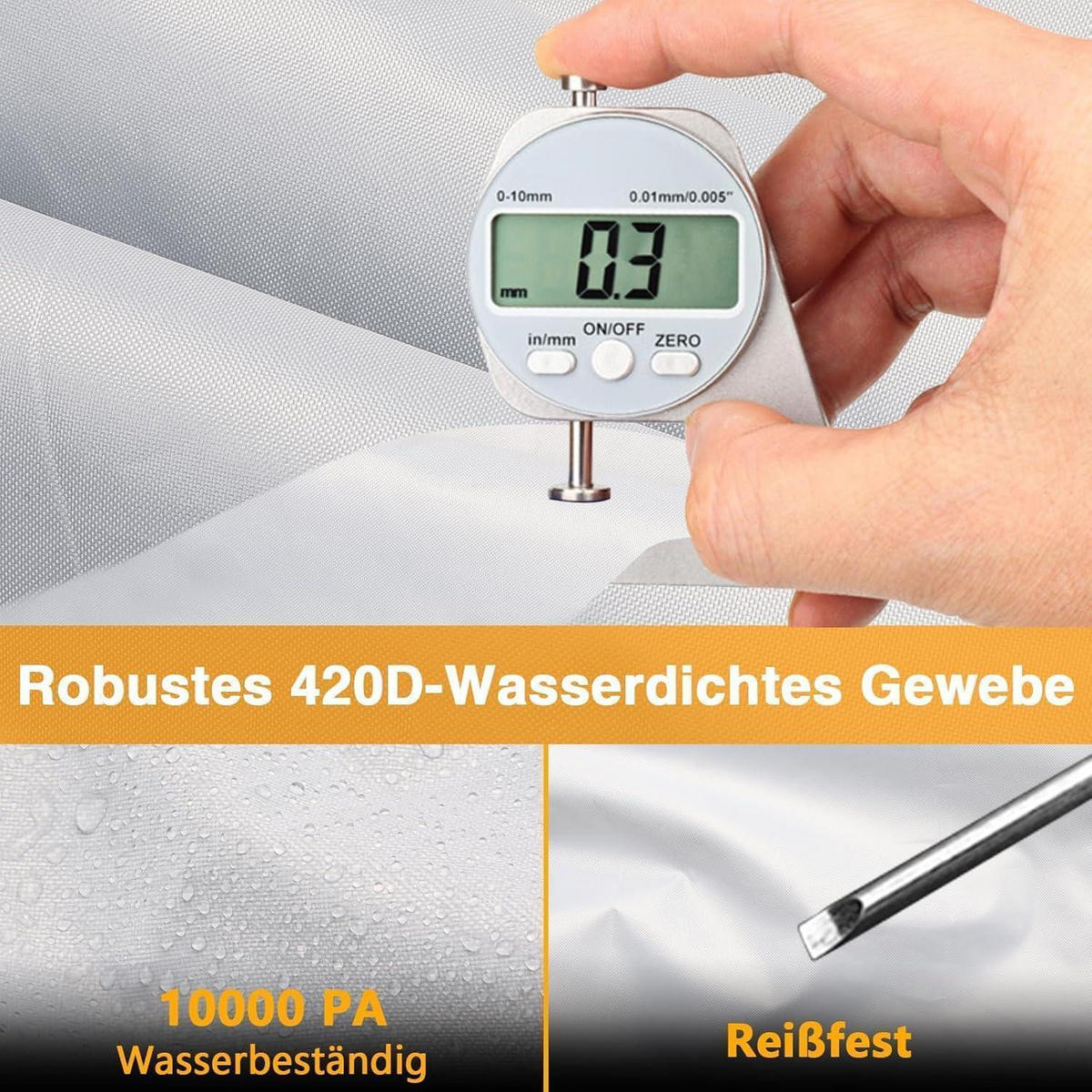 GARTENSTUHLABDECKUNG stapelbar 420D Robust 92 x 71 x 120 cm - Multicolor, Textil (92/71/120cm)
