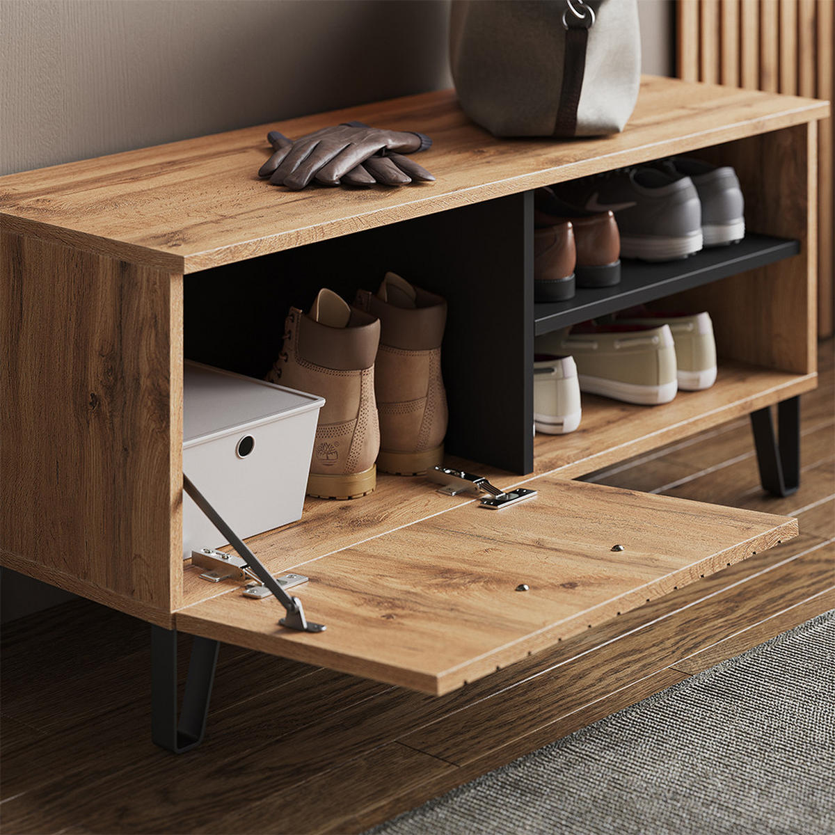 ŠATNÍ SKŘÍŇ Amber Dub Wotan - dub Wotan, kompozitní dřevo (100/100/38cm) - Vicco