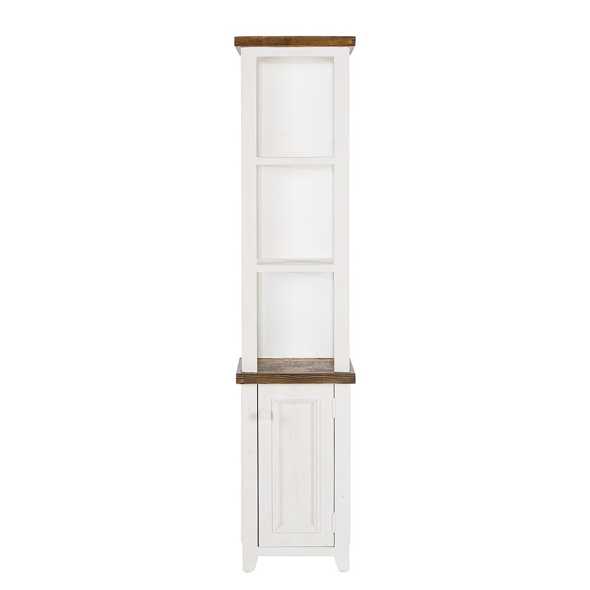 HOCHSCHRANK - Kiefer massiv - Weiß, Holz (40/180/33cm) - home24