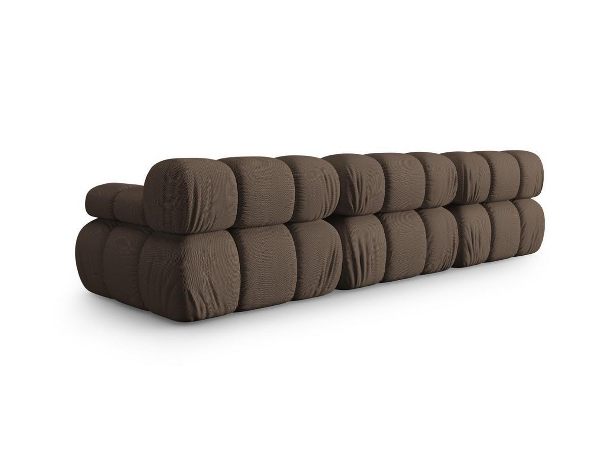 SOFA modular Bellis aus 3D-Stoff braun 3 Sitzplätze - Braun, Textil (94/70/282cm) - Micadoni