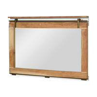 SPIEGEL Mango 114x6x80 weiß lackiert RAILWAY #578 - Weiß, Holz (114/80/6cm) - Massivmoebel24