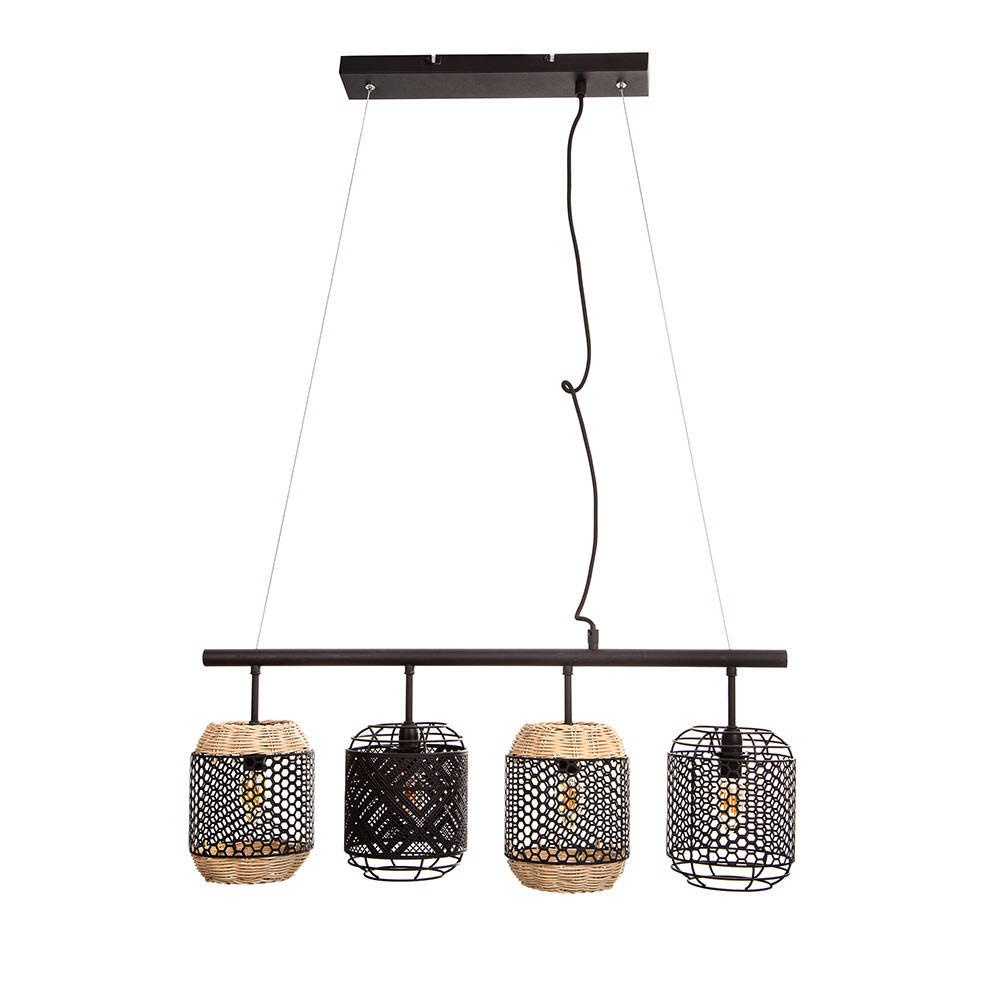 Nowa Led Schwarz 74x25x15 cm