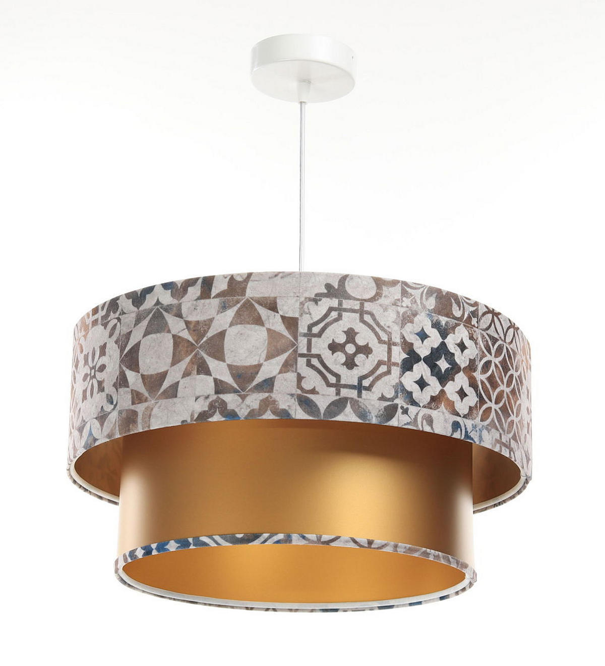 HÄNGELEUCHTE Gold 50/20 cm - Goldfarben, Kunststoff (50/1/20cm) - ONZENO
