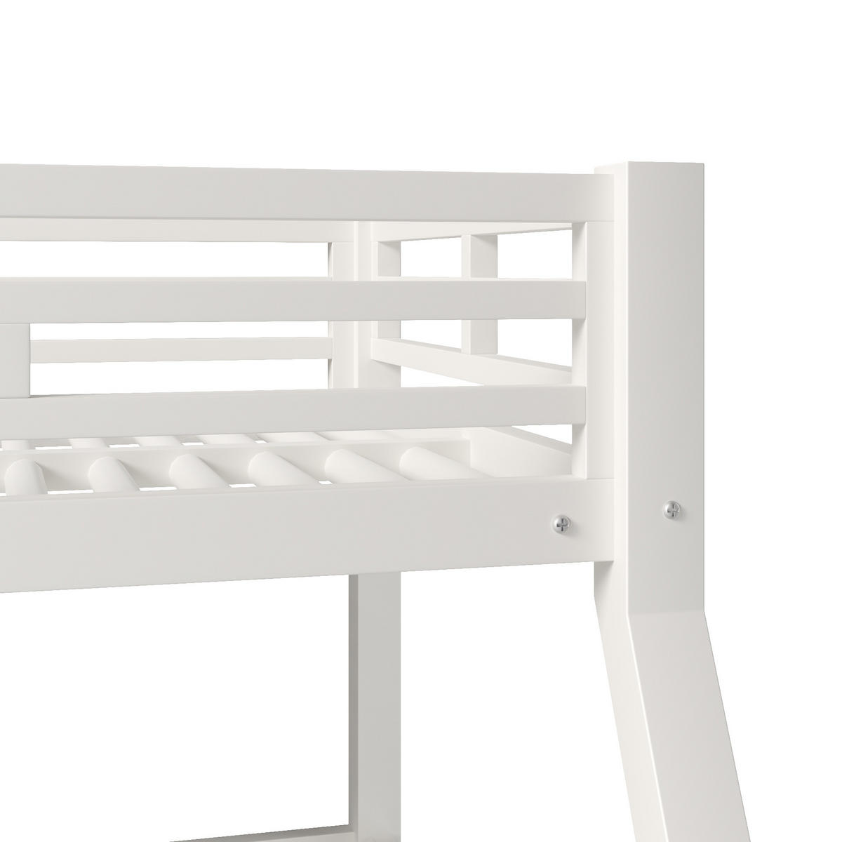 ETAGENBETT 90/120/140 x 200 cm, 3 Ebenen, DE-42019, in Weiß - Weiß, Metall (140/200cm) - ComfortXL