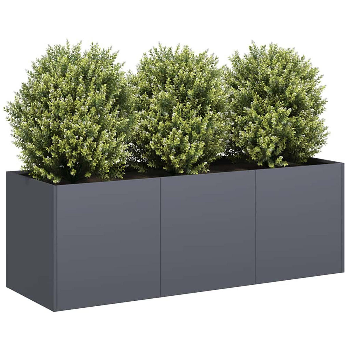 PFLANZGEFÄSS Anthrazit 120/40/40 Cm Kaltgewalzter Stahl - Anthrazit, Metall (120/40/40cm) - vidaXL