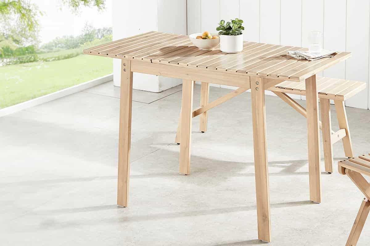 BALKONTISCH BALI Akazie Natur 110cm - Braun, Holz (55/110/75cm) - riess-ambiente