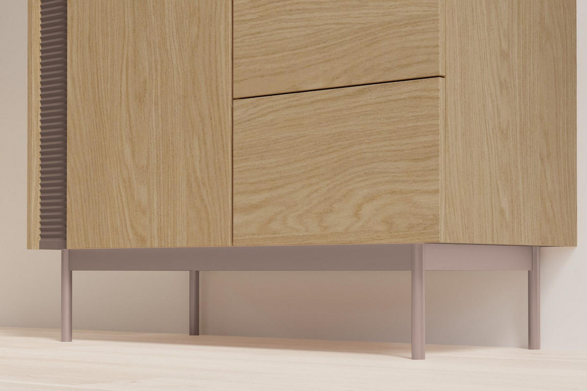 KLEIDERSCHRANK CARLO 01 92/195/60 cm in Frühlingseiche / Toffee - Eichefarben, Holzwerkstoff (92/195/60cm) - Deine Möbel 24