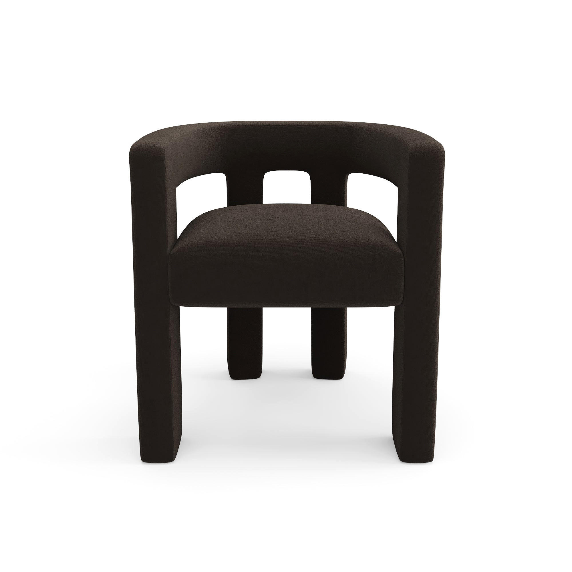 ESSZIMMERSTUHL Glatter Samt Schwarz 66cm - Schwarz, Textil (66/68/55cm) - Sia Home