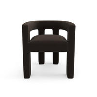 ESSZIMMERSTUHL Glatter Samt Schwarz 66cm - Schwarz, Textil (66/68/55cm) - Sia Home