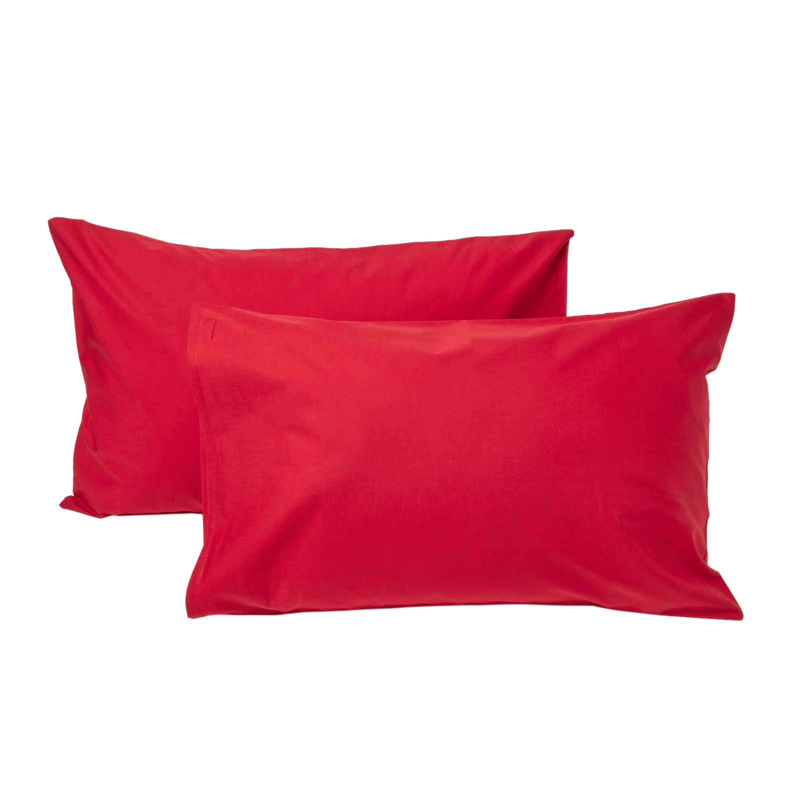 KINDER-KISSENBEZÜGE 2er-Set, Perkal - Rot, Textil (40/60cm) - Homescapes