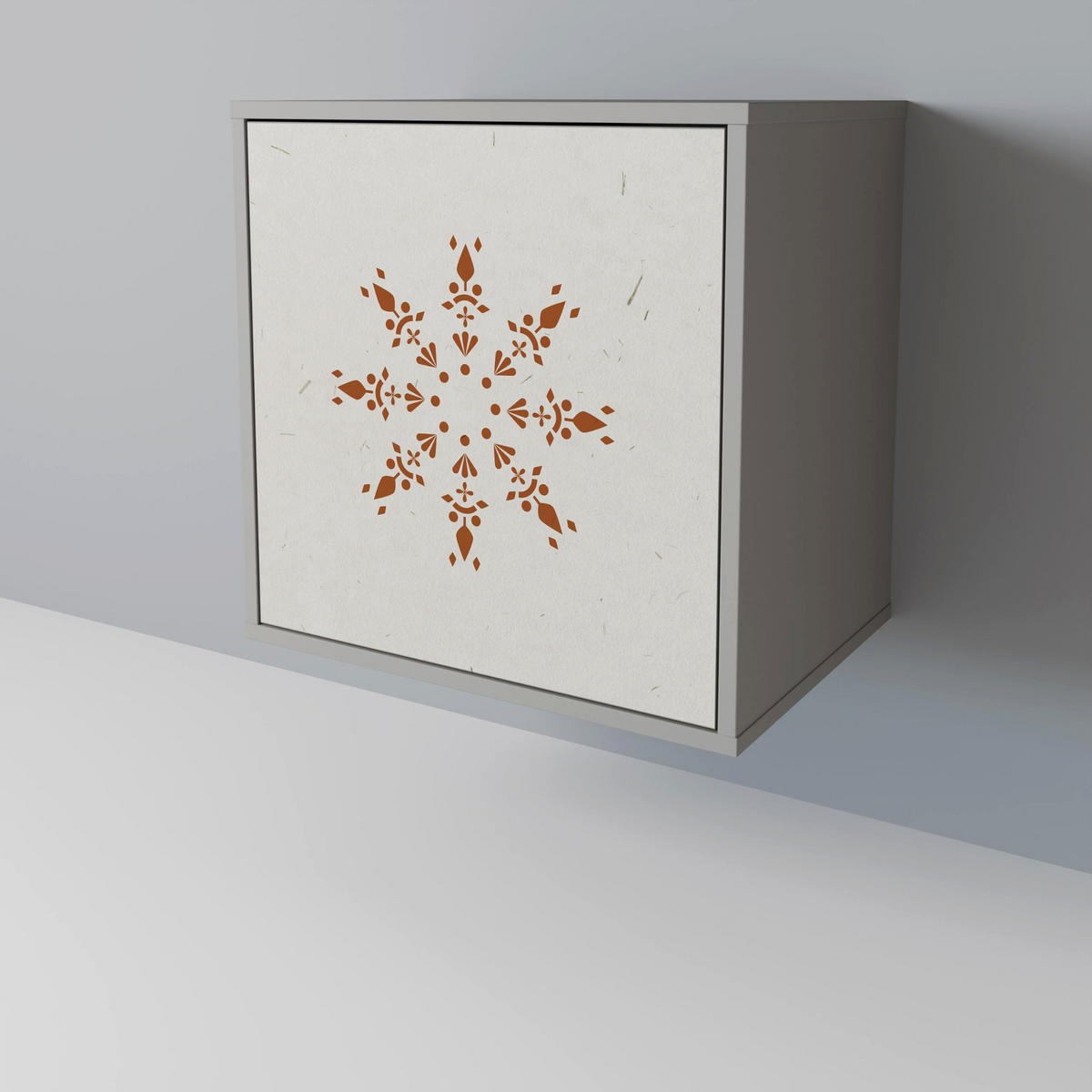SIDEBOARD DAILY HARMONY, Grau, 57,5x42x77,5 cm, Schräge Buchenholzfüße - Buchefarben/Multicolor, Holzwerkstoff/Buchenholz (57.5/77.5/42cm) - SpaceRebels