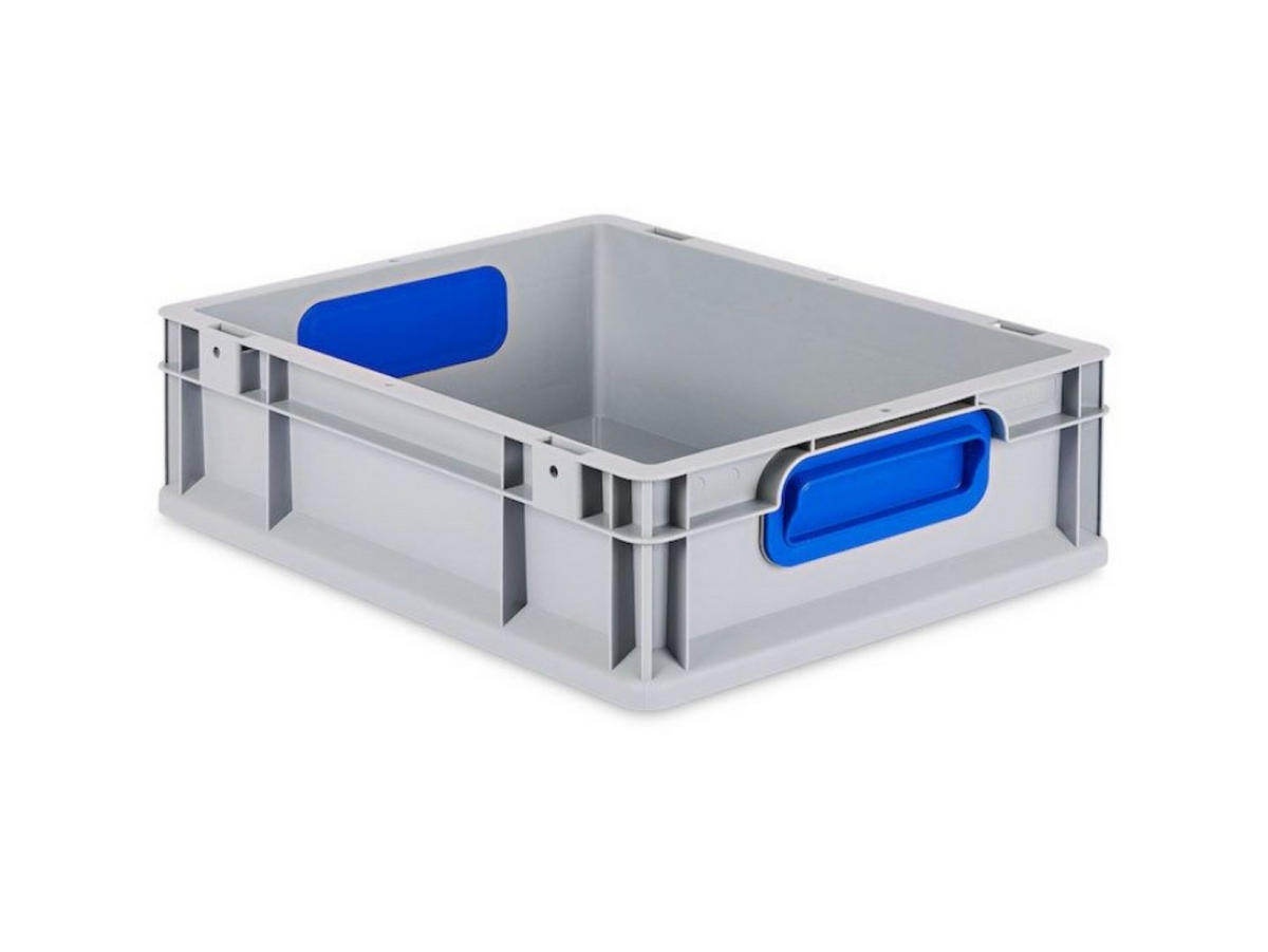 EUROBOX 16x Nextgen Color 12x30x40cm 11 Liter Griffe Blau Geschlossen - Blau, Kunststoff (30/12/40cm) - PROREGAL