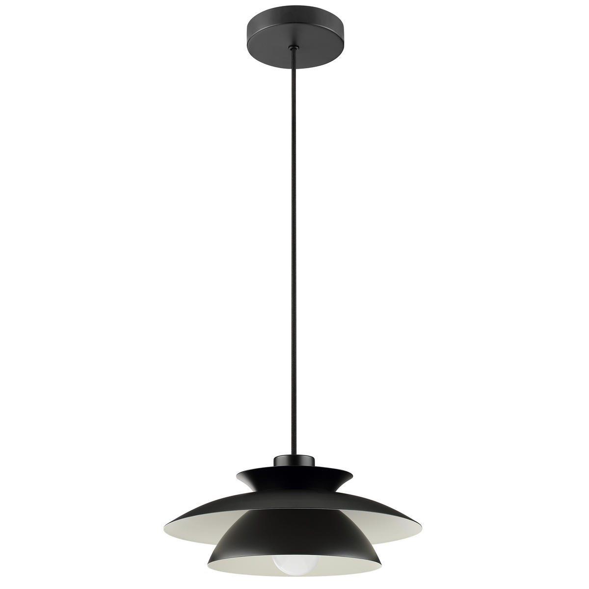LED DECKENLEUCHTE Appia Schwarz matt 30,5/30,5/120 cm - Schwarz, Metall (30.5/30.5/120cm) - Brilliant