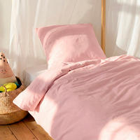 BETTBEZUG 2er-Set teiliges basic 135/140x200 cm (standardgrösse) hellrosa - Rosa, Textil (140/200cm) - Happy Friday