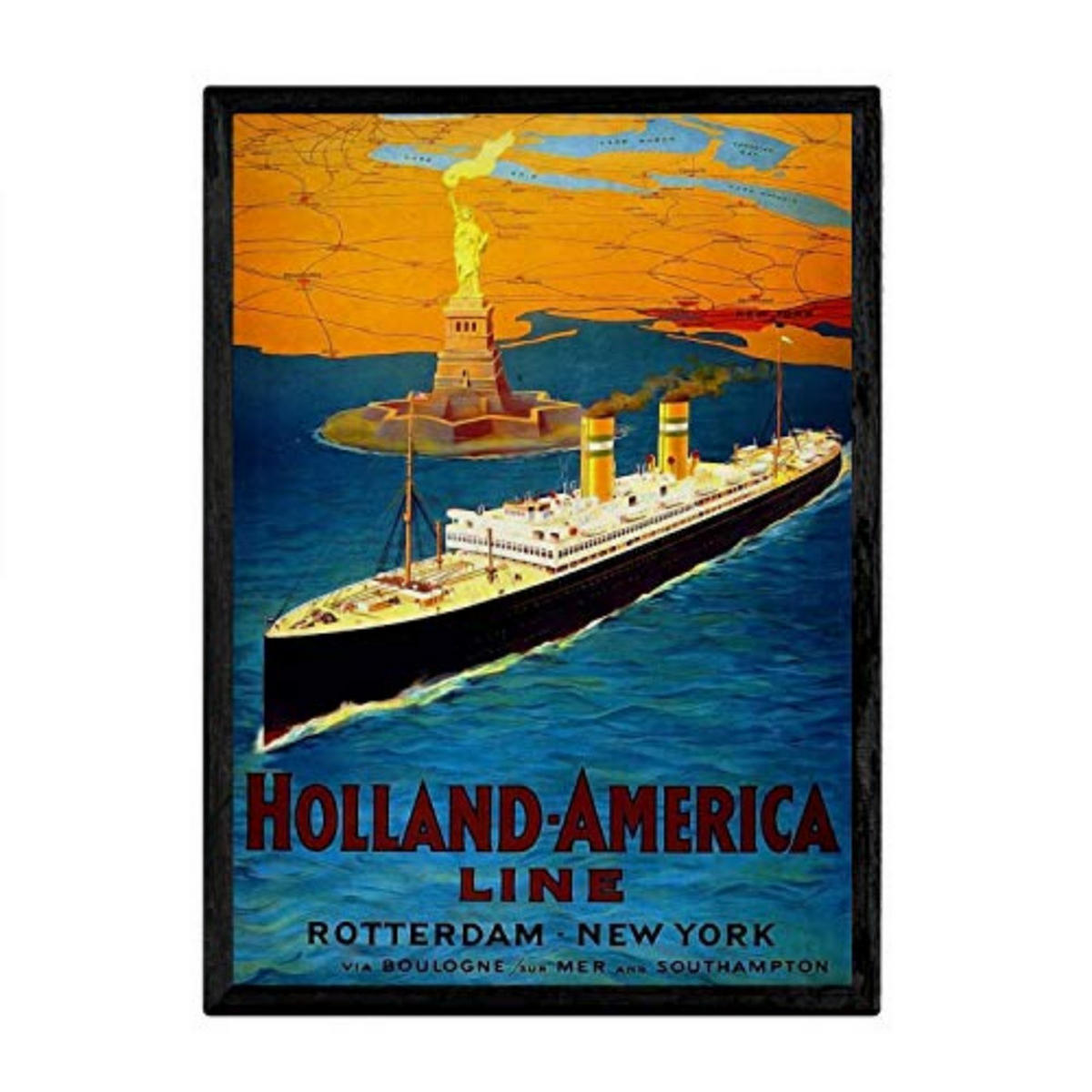 POSTER Holland Vintage A4 Rahmenlos - Klar, Papier (29.7/5/21cm) - Nacnic