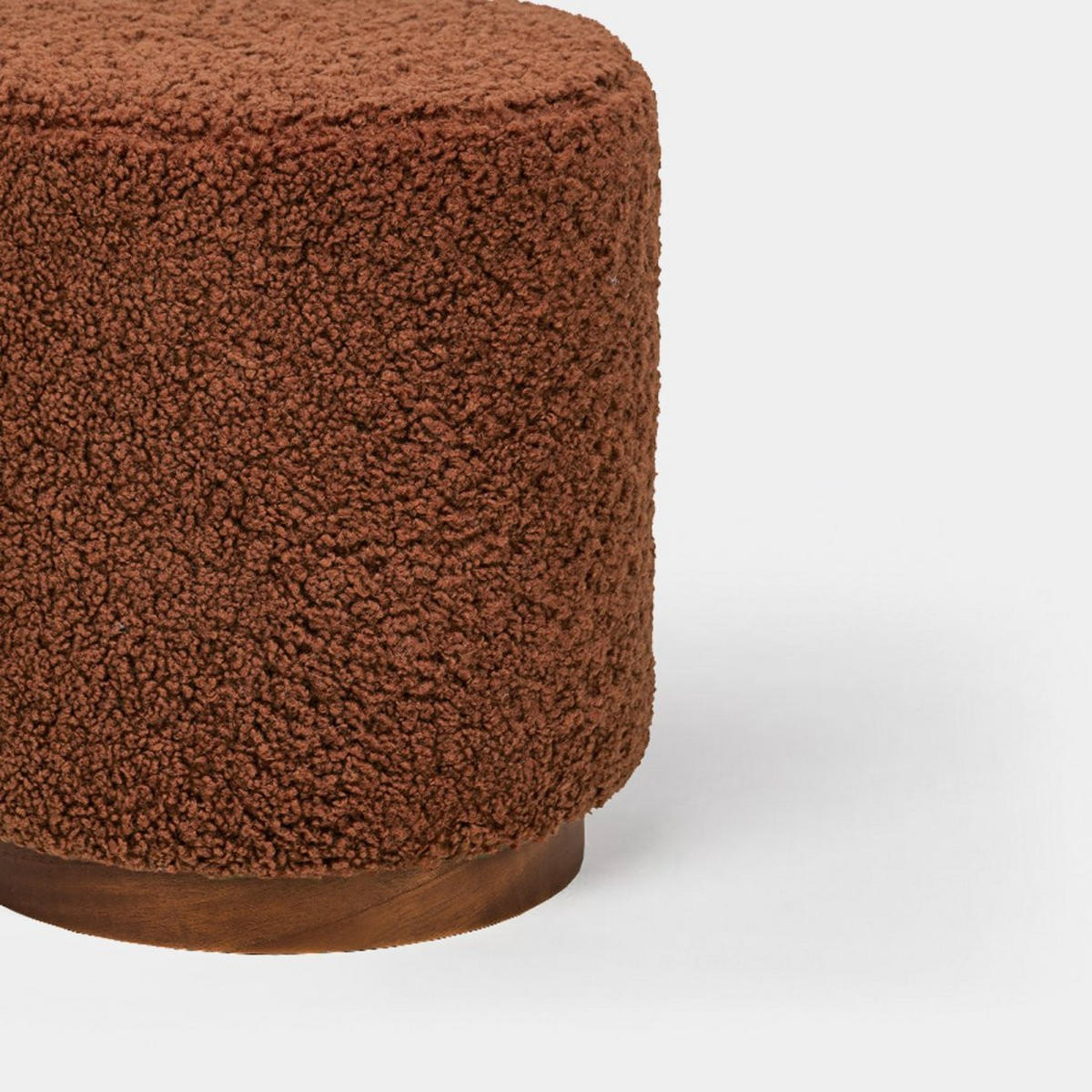 POUF Arles Terrakotta / Orange 35 cm x 42 cm - Terracotta, Textil (35/42/35cm)