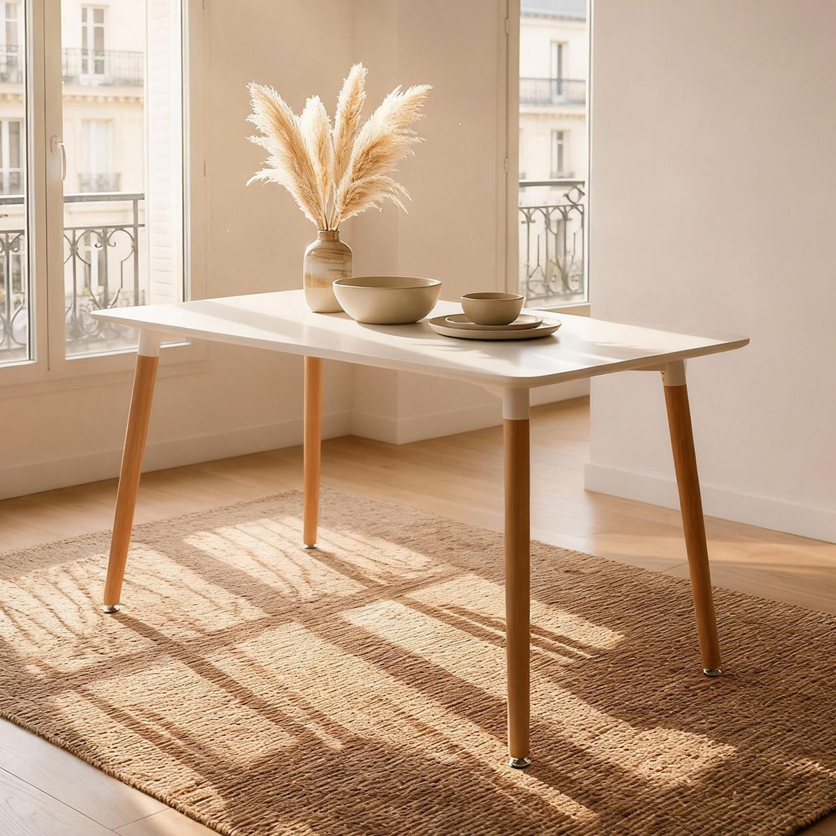 ESSTISCH SHANNON weiß - Weiß, Holz/Holzwerkstoff (70/120/75cm) - IDIMEX