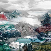 FOTOTAPETE Landschaft 368 x 248 cm - Grau, Papier (368/248cm) - Sanders & Sanders