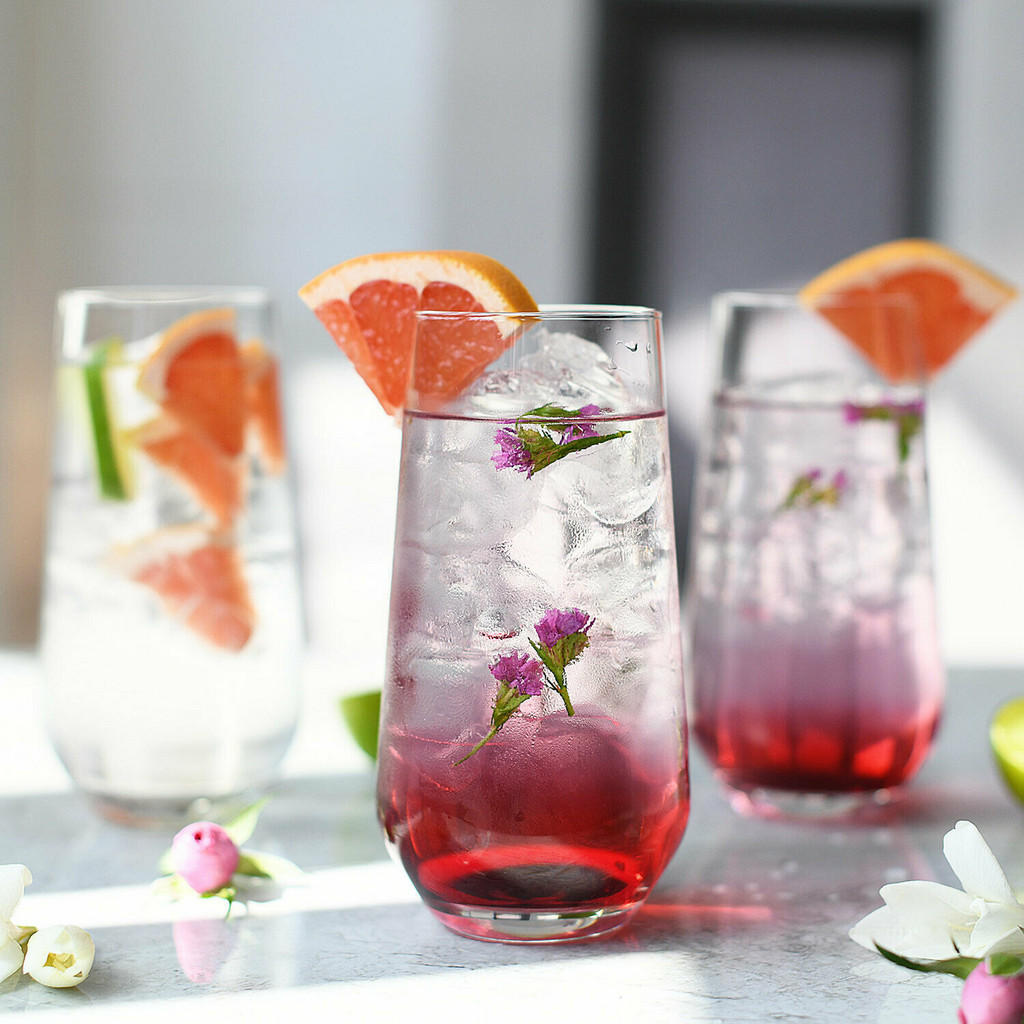Thumbnail - Krosno Glass Longdrinkgläser,, Transparent, Glas, 0.48 L, Hergestellt in Europa, lebensmittelecht, Essen & Trinken, Gläs...