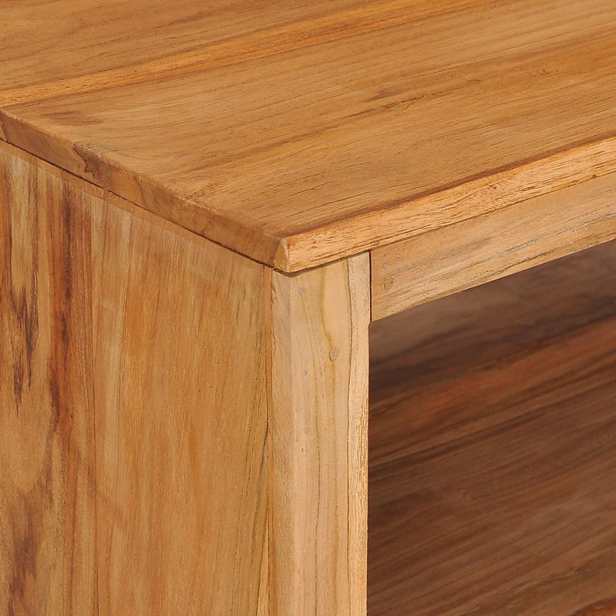 COUCHTISCH 110x60x40 cm Massivholz Teak - Braun, Holzwerkstoff (110/60/40cm) - furnicato