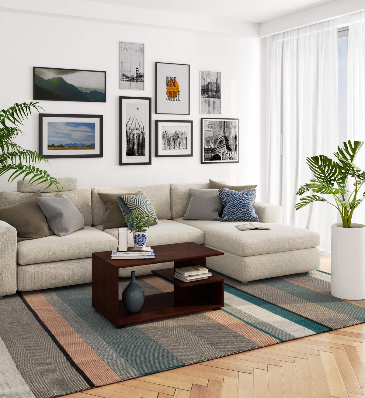 COUCHTISCH Dunkelbraun 45/90/51 - Dunkelbraun, Holzwerkstoff (51/90/45cm) - RAUMHIRSCH FURNITURE