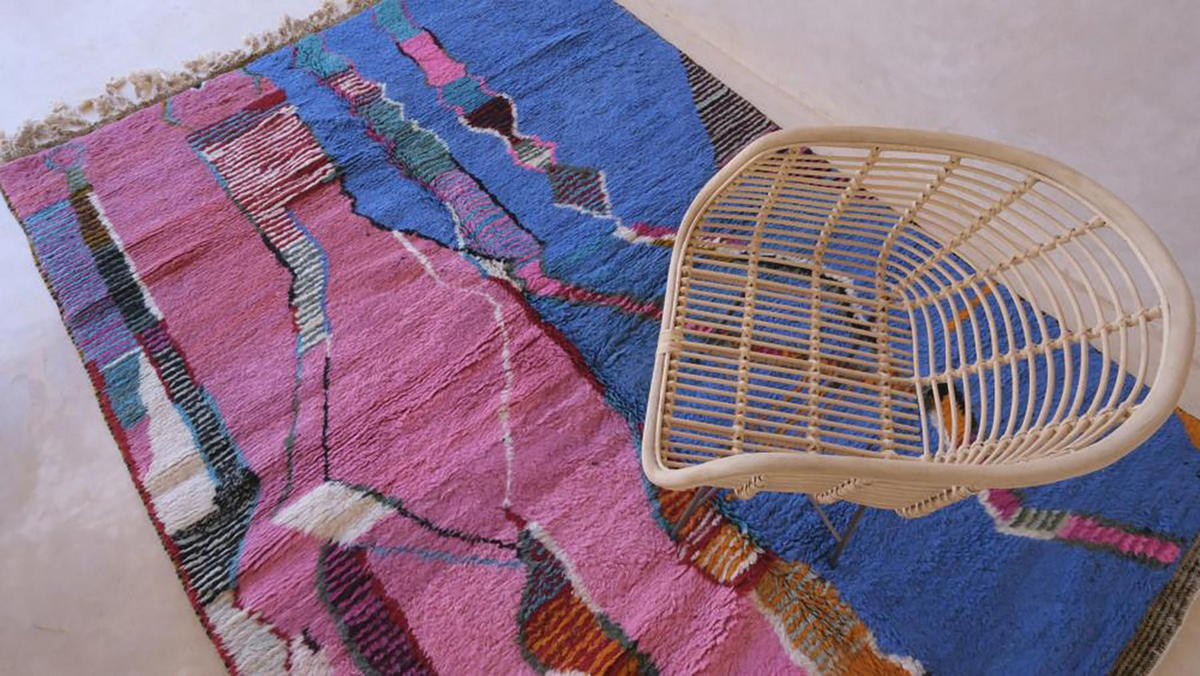 BERBERTEPPICH aus Marokko aus Wolle farbig mehrfarbig - Multicolor, Naturmaterialien (200/286cm) - AFK Living