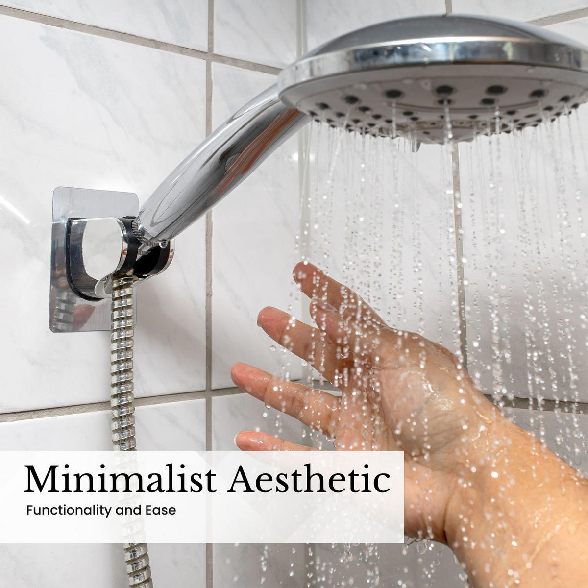 HANDBRAUSE Halterung 7 x 9.5 x 6 cm - Silberfarben, Kunststoff (6/9.5/7cm) - Intirilife