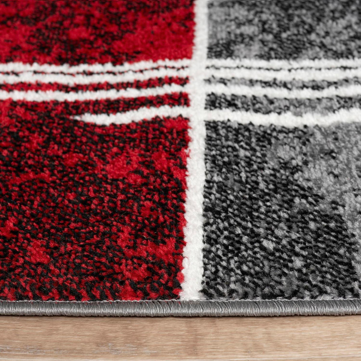 KURZFLOR-TEPPICH SINAI 057 ROT 60X100 - Rot, Kunststoff (60/100cm) - Paco Home