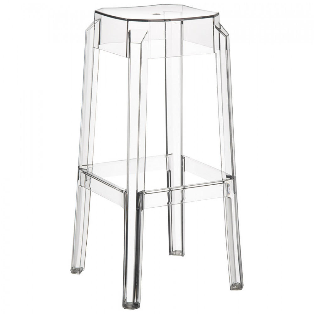 BARHOCKER transparent 36x75x36cm - Transparent, Kunststoff (36/75/36cm) - AlterEgo