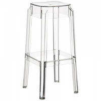 BARHOCKER transparent 36x75x36cm - Transparent, Kunststoff (36/75/36cm) - AlterEgo