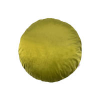 KISSENHÜLLE Rund Samt&Sonders mai-grün 50 cm Ø - Olivgrün/Grün, Textil (50/50cm) - beties Heimtextil