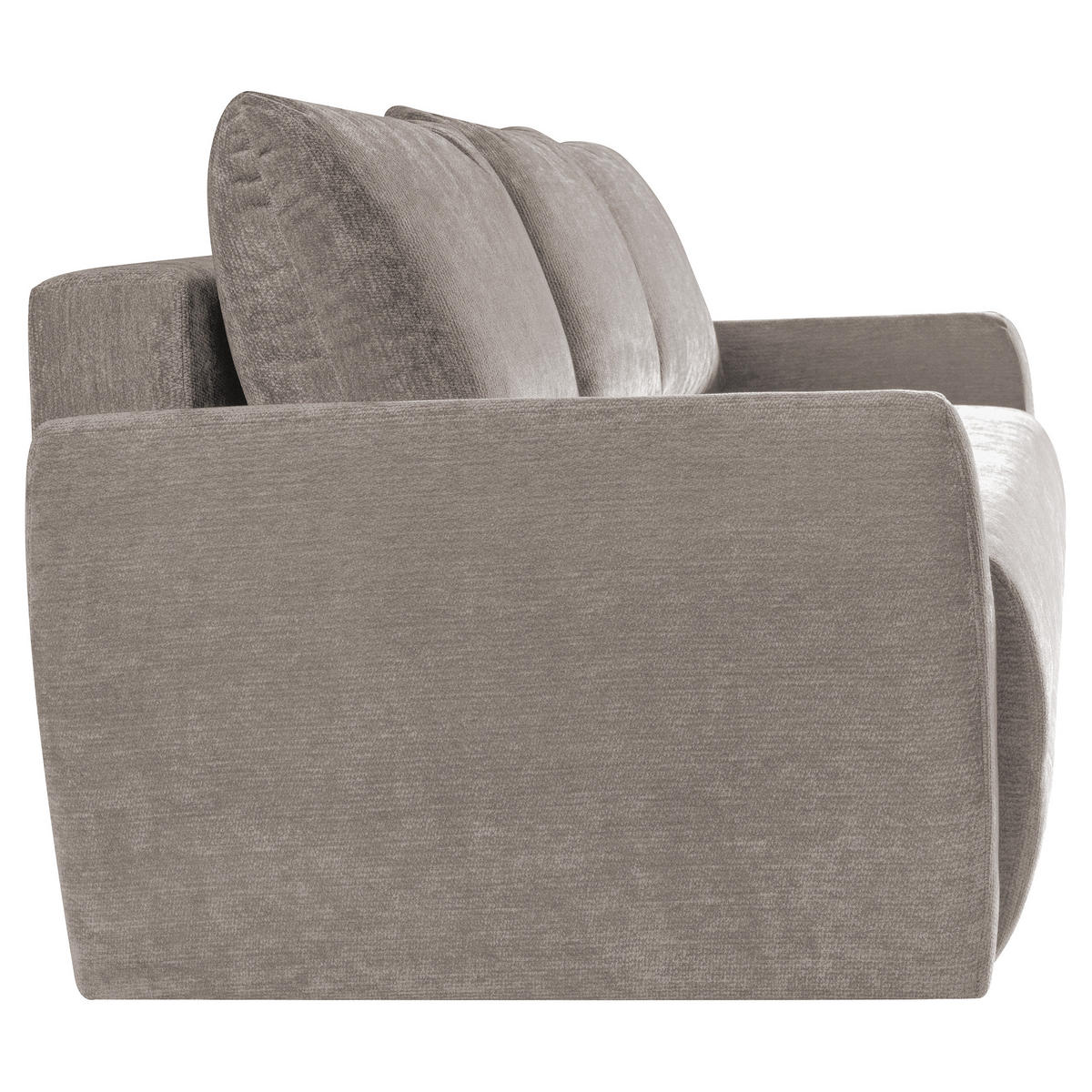 SCHLAFSOFA Piero 3-Sitzer mit Schlaffunktion, Braun - Braun, Textil (222/93/99cm) - Beautysofa